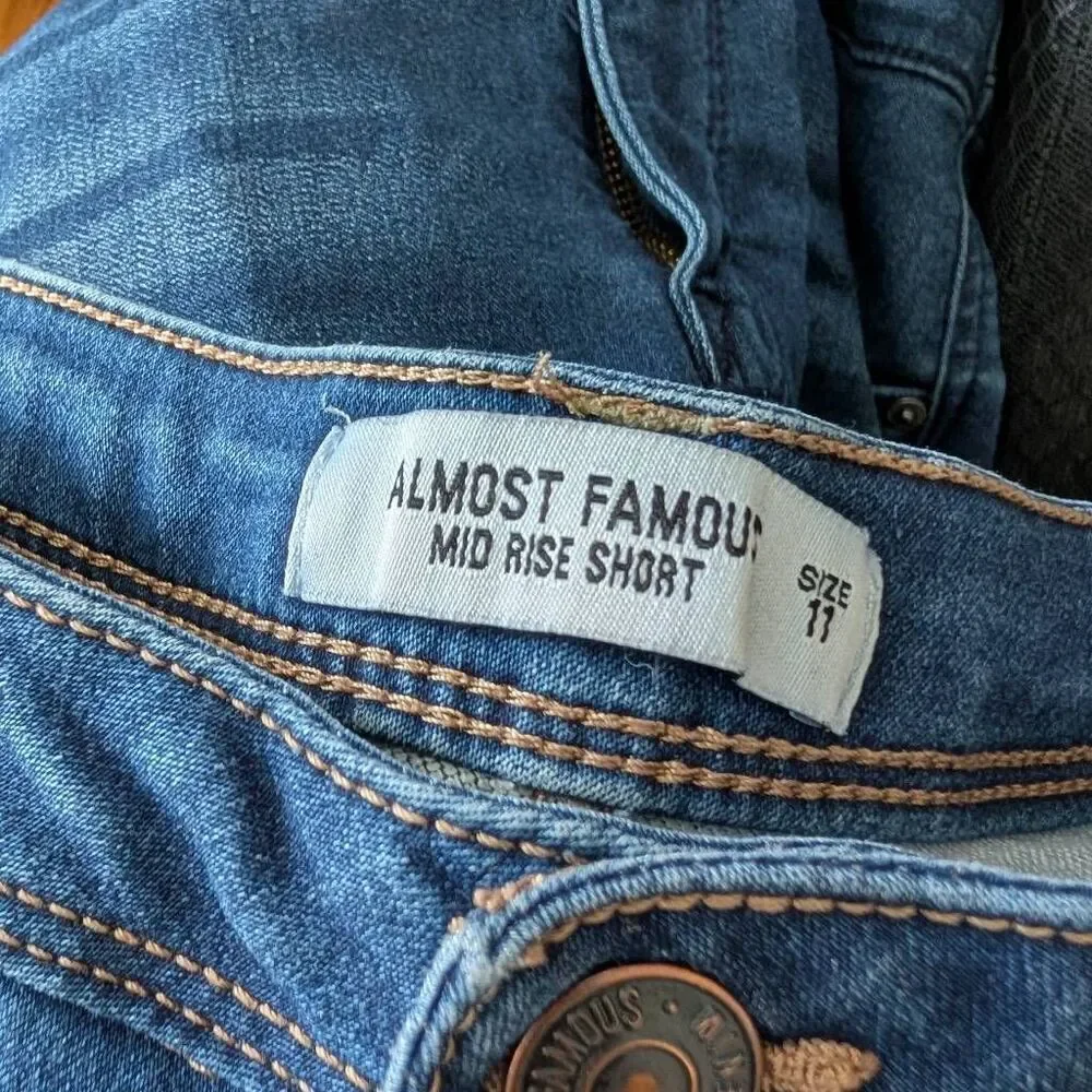 Almost Famous Mid Rise Denim Short 11
